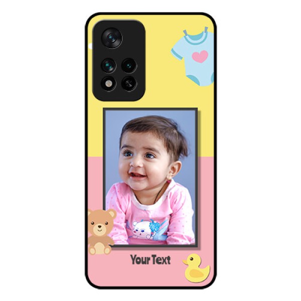 Xiaomi 11I Hypercharge 5G Photo Printing on Glass Case - Kids 2 Color Design Xiaomi 11I Hypercharge 5G Photo Printing on Glass Case - Kids 2 Color Design