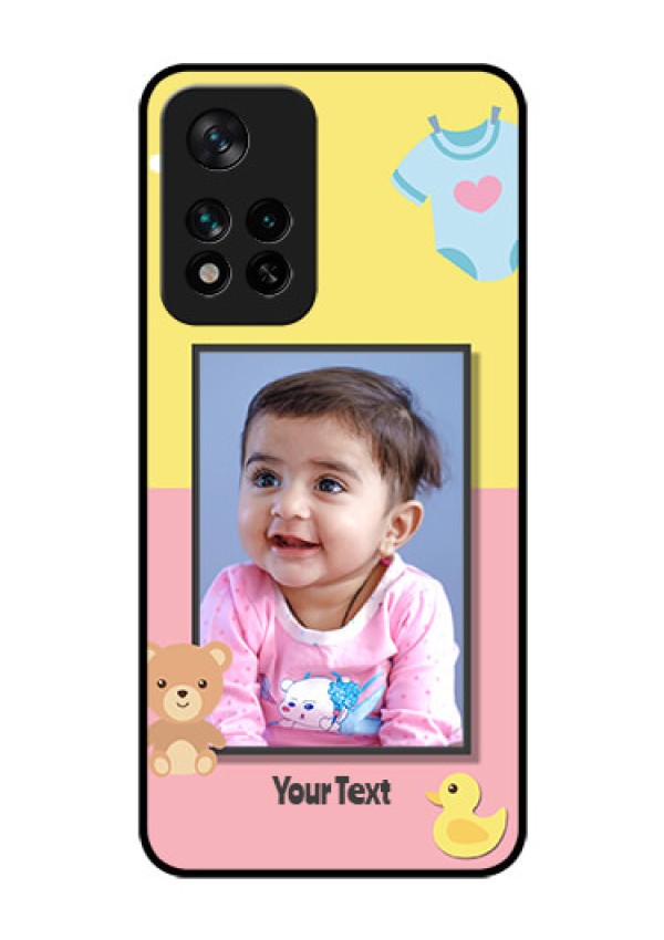 Xiaomi 11I Hypercharge 5G Photo Printing on Glass Case - Kids 2 Color Design