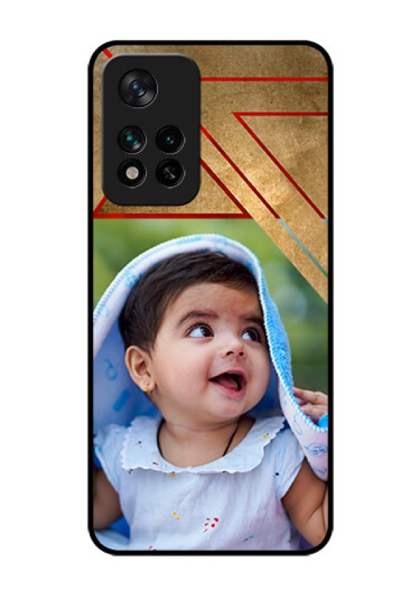 Xiaomi 11I Hypercharge 5G Personalized Glass Phone Case - Gradient Abstract Texture Design