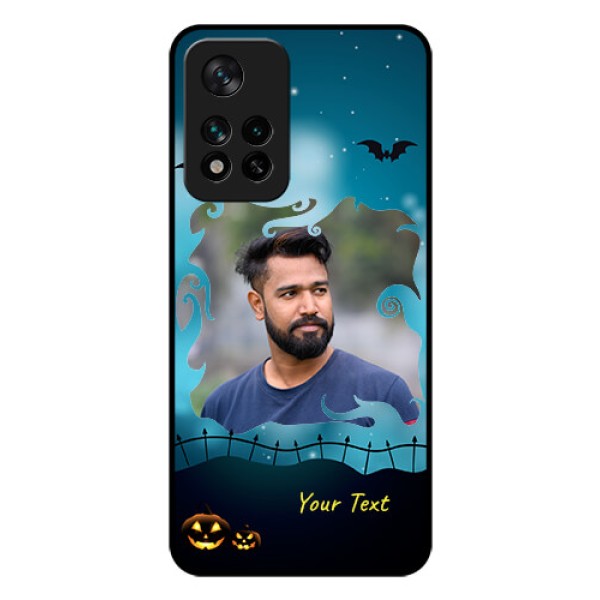 Xiaomi 11I Hypercharge 5G Custom Glass Phone Case - Halloween frame design