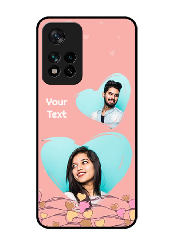 Xiaomi 11I Hypercharge 5G Custom Glass Mobile Case - Love Doodle Design