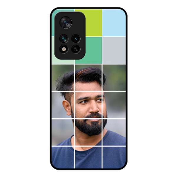 Xiaomi 11I Hypercharge 5G Photo Printing on Glass Case - with white box pattern