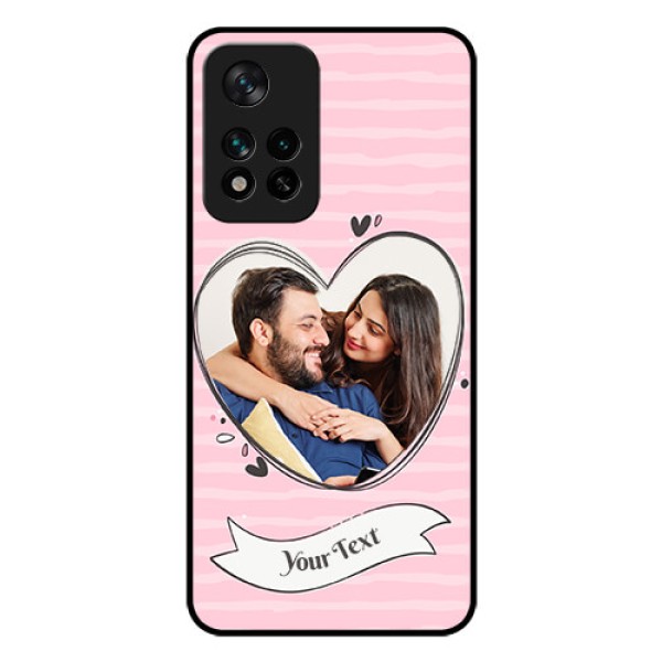 Xiaomi 11I Hypercharge 5G Custom Glass Phone Case - Vintage Heart Design