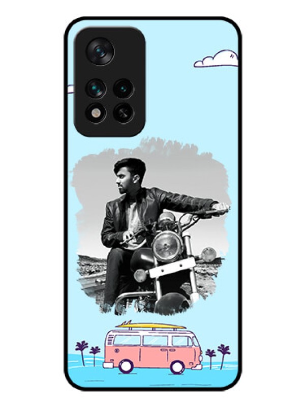 Custom Xiaomi 11I Hypercharge 5G Photo Printing on Glass Case - Travel & Adventure Design