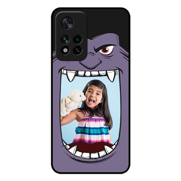 Xiaomi 11I Hypercharge 5G Custom Glass Phone Case - Angry Monster Design Xiaomi 11I Hypercharge 5G Custom Glass Phone Case - Angry Monster Design