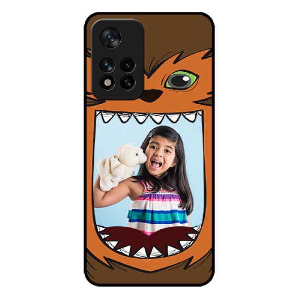 Xiaomi 11I Hypercharge 5G Photo Printing on Glass Case - Owl Monster Back Case Design Xiaomi 11I Hypercharge 5G Photo Printing on Glass Case - Owl Monster Back Case Design