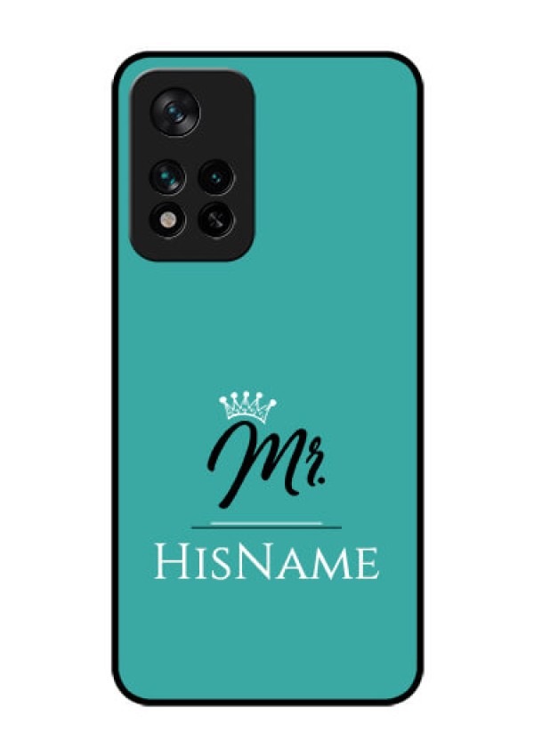 Xiaomi 11I Hypercharge 5G Custom Glass Phone Case Mr with Name