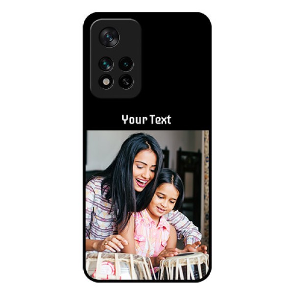 Xiaomi 11I Hypercharge 5G Photo with Name on Glass Phone Case