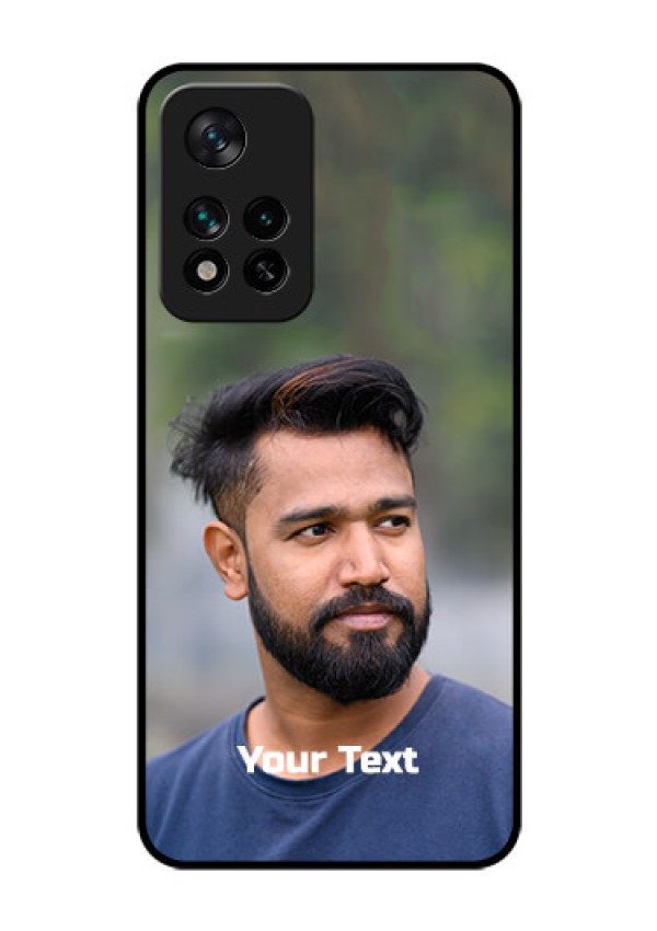 Xiaomi 11I Hypercharge 5G Glass Mobile Cover: Photo with Text