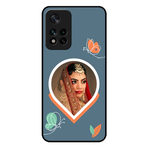 Xiaomi 11I Hypercharge 5G Custom Glass Mobile Case - Droplet Butterflies Design Xiaomi 11I Hypercharge 5G Custom Glass Mobile Case - Droplet Butterflies Design