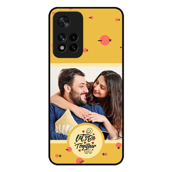 Xiaomi 11I Hypercharge 5G Photo Printing on Glass Case - Lets be Together Design Xiaomi 11I Hypercharge 5G Photo Printing on Glass Case - Lets be Together Design
