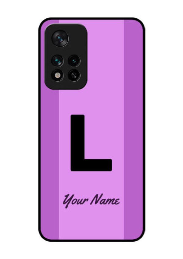 Xiaomi 11I Hypercharge 5G Custom Glass Phone Case - Tricolor custom text Design