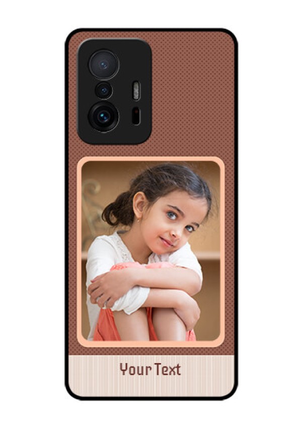 Xiaomi 11T Pro 5G Custom Glass Phone Case - Simple Pic Upload Design
