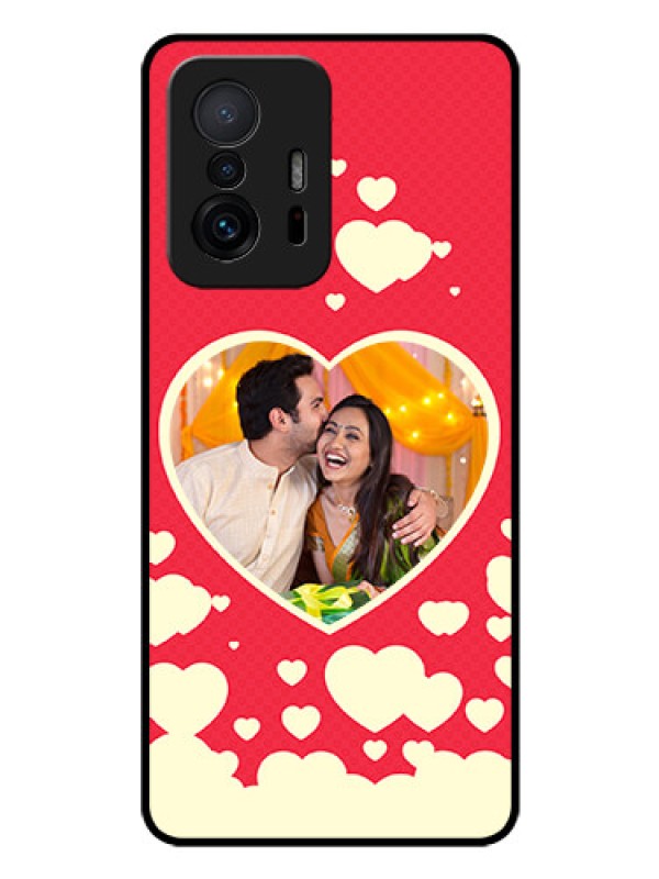 Custom Xiaomi 11T Pro 5G Custom Glass Mobile Case - Love Symbols Phone Cover Design