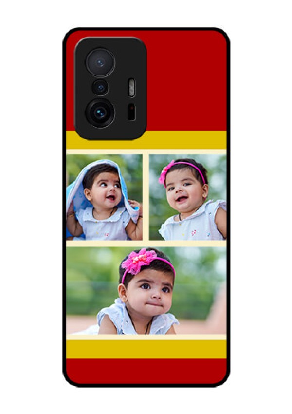 Xiaomi 11T Pro 5G Custom Glass Mobile Case - Multiple Pic Upload Design