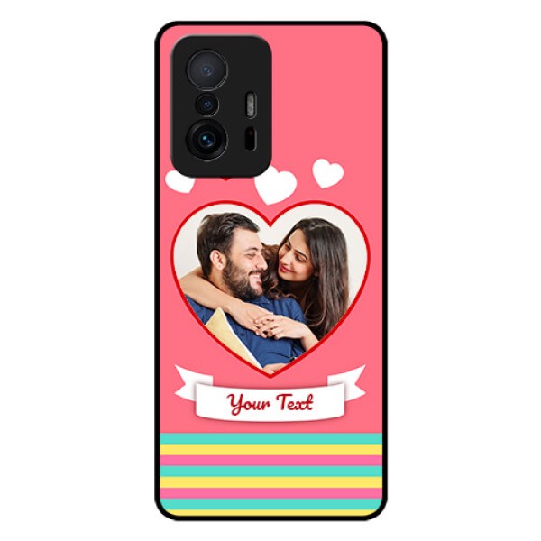 Xiaomi 11T Pro 5G Photo Printing on Glass Case - Love Doodle Design