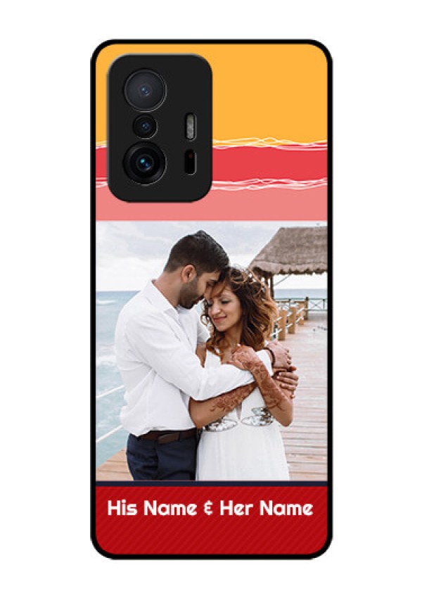 Xiaomi 11T Pro 5G Custom Glass Mobile Case - Colorful Case Design