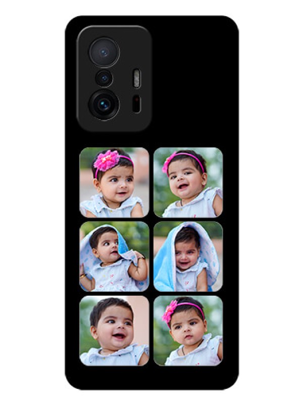 Custom Xiaomi 11T Pro 5G Photo Printing on Glass Case - Multiple Pictures Design
