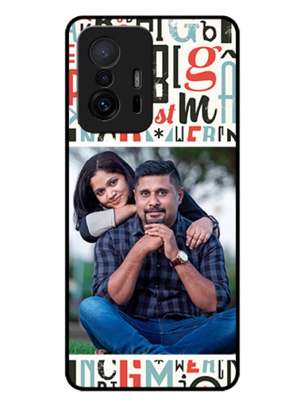 Custom Xiaomi 11T Pro 5G Personalized Glass Phone Case - Alphabet Design