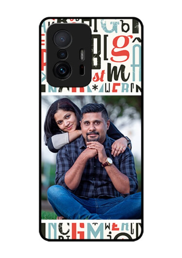 Xiaomi 11T Pro 5G Personalized Glass Phone Case - Alphabet Design