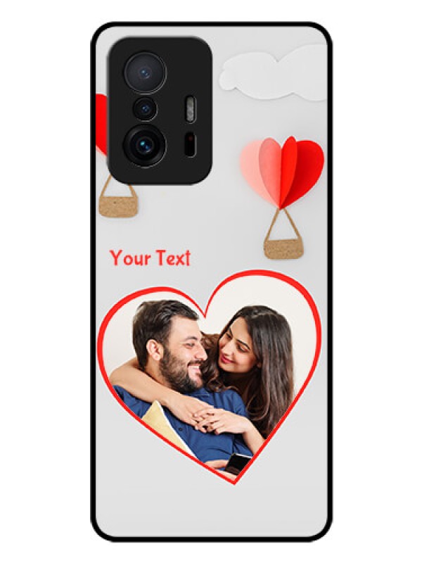 Custom Xiaomi 11T Pro 5G Custom Glass Mobile Case - Parachute Love Design