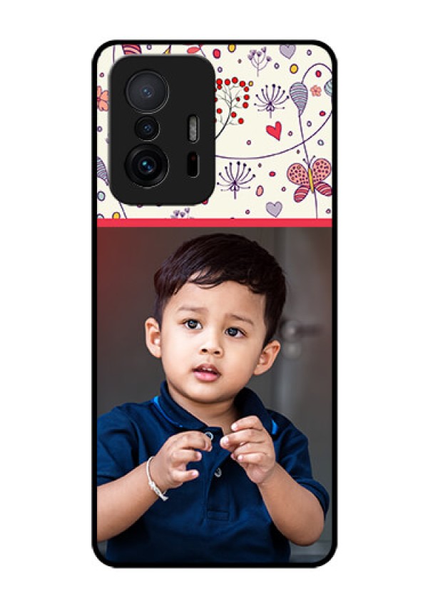 Xiaomi 11T Pro 5G Custom Glass Mobile Case - Premium Floral Design