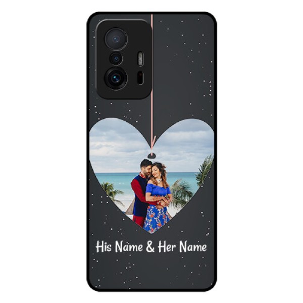 Xiaomi 11T Pro 5G Custom Glass Phone Case - Hanging Heart Design