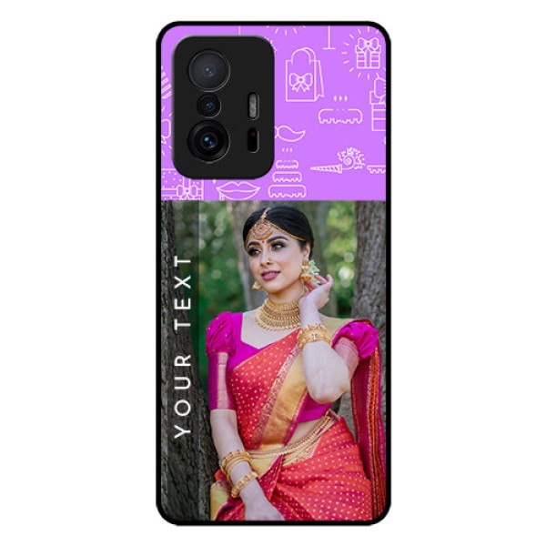 Xiaomi 11T Pro 5G Custom Glass Mobile Case - Birthday Icons Design Xiaomi 11T Pro 5G Custom Glass Mobile Case - Birthday Icons Design