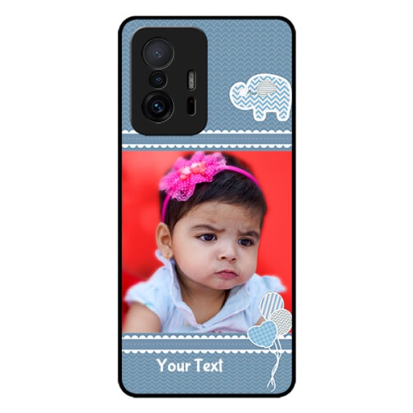 Xiaomi 11T Pro 5G Photo Printing on Glass Case - with Kids Pattern Design