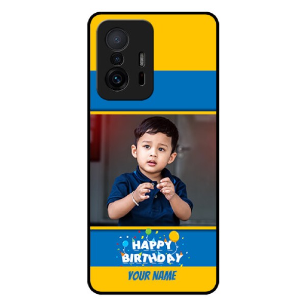 Xiaomi 11T Pro 5G Custom Glass Mobile Case - Birthday Wishes Design