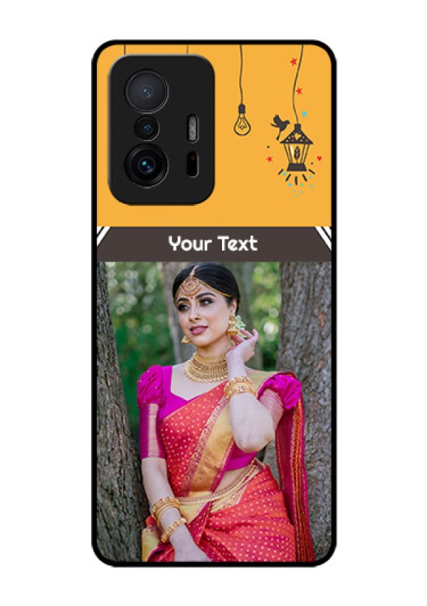 Xiaomi 11T Pro 5G Custom Glass Mobile Case - with Family Picture and Icons