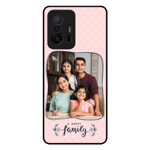Xiaomi 11T Pro 5G Custom Glass Phone Case - Family with Dots Design
