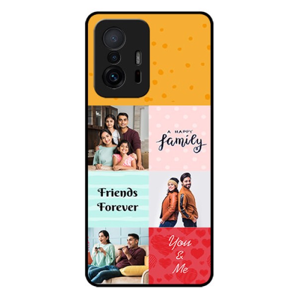 Xiaomi 11T Pro 5G Personalized Glass Phone Case - Images with Quotes Design