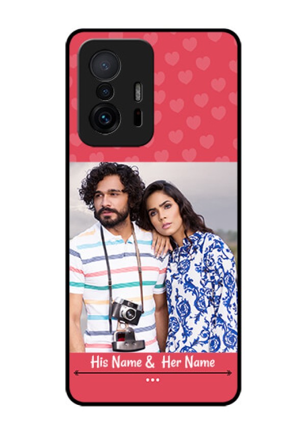 Xiaomi 11T Pro 5G Photo Printing on Glass Case - Simple Love Design