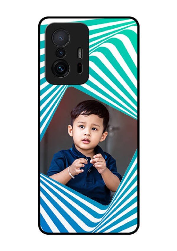 Xiaomi 11T Pro 5G Personalized Glass Phone Case - Abstract Spiral Design
