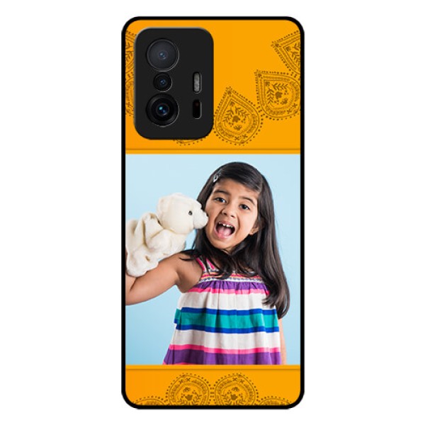 Xiaomi 11T Pro 5G Personalized Glass Phone Case - Photo Wedding Design