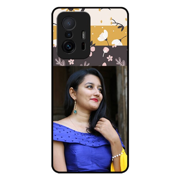 Xiaomi 11T Pro 5G Custom Glass Phone Case - Stylish Floral Design Xiaomi 11T Pro 5G Custom Glass Phone Case - Stylish Floral Design