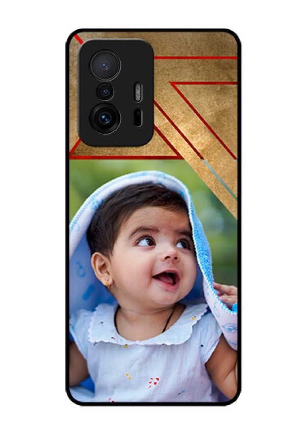 Xiaomi 11T Pro 5G Personalized Glass Phone Case - Gradient Abstract Texture Design
