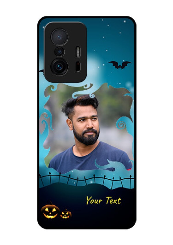 Xiaomi 11T Pro 5G Custom Glass Phone Case - Halloween frame design