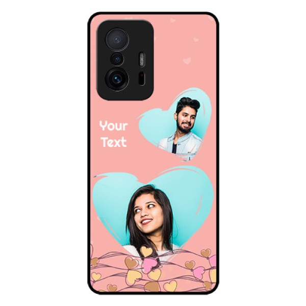 Xiaomi 11T Pro 5G Custom Glass Mobile Case - Love Doodle Design
