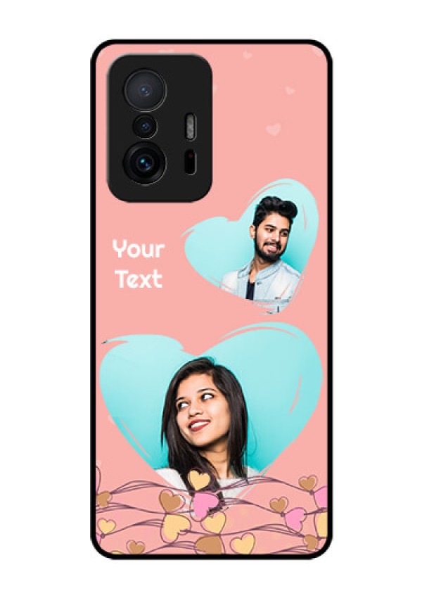 Xiaomi 11T Pro 5G Custom Glass Mobile Case - Love Doodle Design