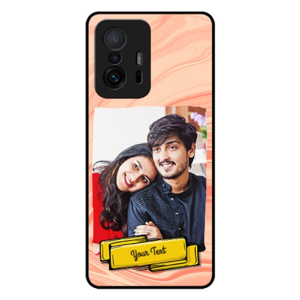 Xiaomi 11T Pro 5G Personalized Glass Phone Case - Marble Texture Design