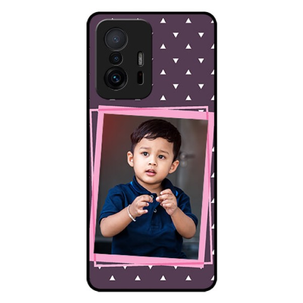 Xiaomi 11T Pro 5G Custom Glass Mobile Case - Triangle Pattern Dotted Design Xiaomi 11T Pro 5G Custom Glass Mobile Case - Triangle Pattern Dotted Design