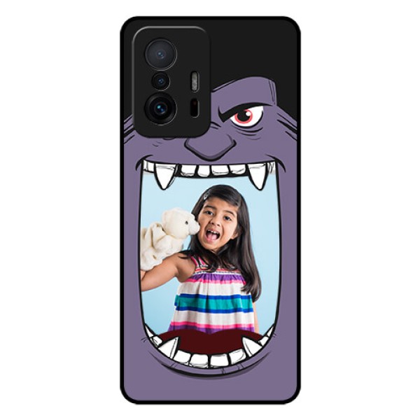 Xiaomi 11T Pro 5G Custom Glass Phone Case - Angry Monster Design Xiaomi 11T Pro 5G Custom Glass Phone Case - Angry Monster Design