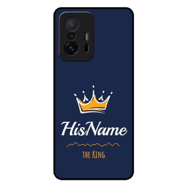 Xiaomi 11T Pro 5G Glass Phone Case King with Name