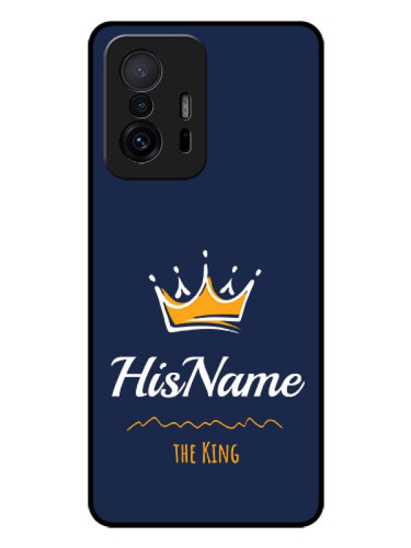 Custom Xiaomi 11T Pro 5G Glass Phone Case King with Name