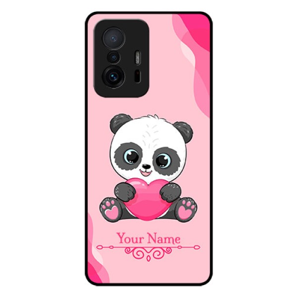 Xiaomi 11T Pro 5G Custom Glass Mobile Case - Cute Panda Design Xiaomi 11T Pro 5G Custom Glass Mobile Case - Cute Panda Design