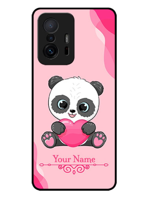 Custom Xiaomi 11T Pro 5G Custom Glass Mobile Case - Cute Panda Design