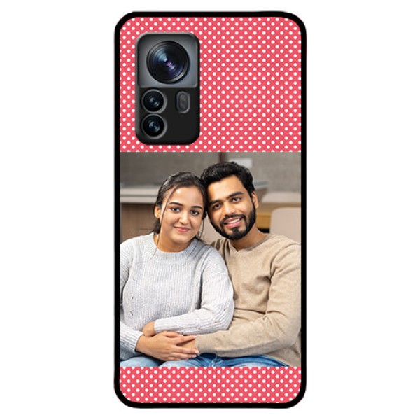 Xiaomi 12 Pro 5G Custom Glass Phone Case - White Dotted Design