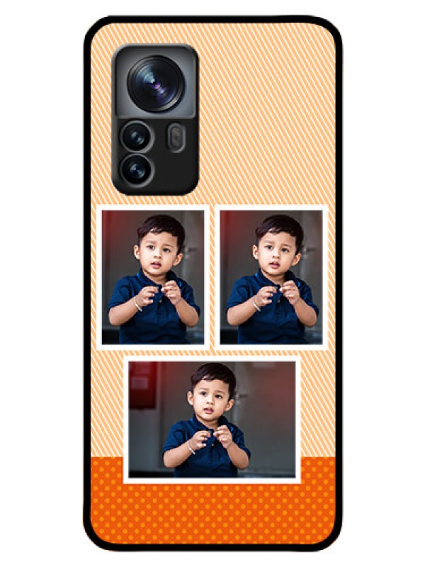 Custom Xiaomi 12 Pro 5G Photo Printing on Glass Case - Bulk Photos Upload Design